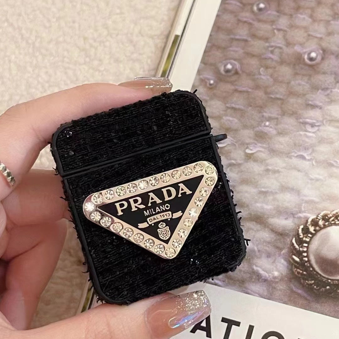 Elegant Embroidered AirPods Case