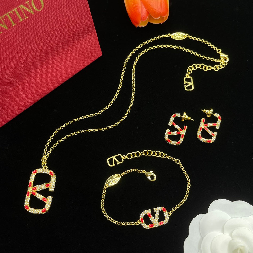 Set di gioielli vintage in oro e diamanti