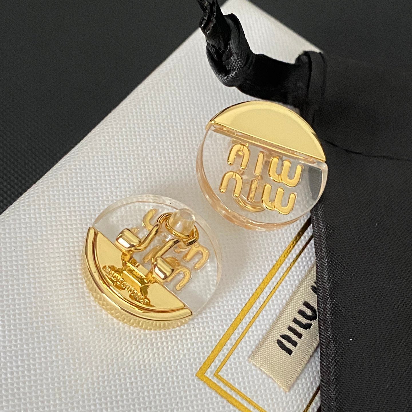 Fashion Plexiglas Metal Earrings