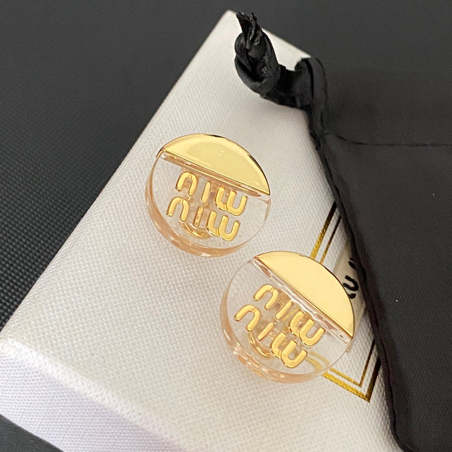 Fashion Plexiglas Metal Earrings