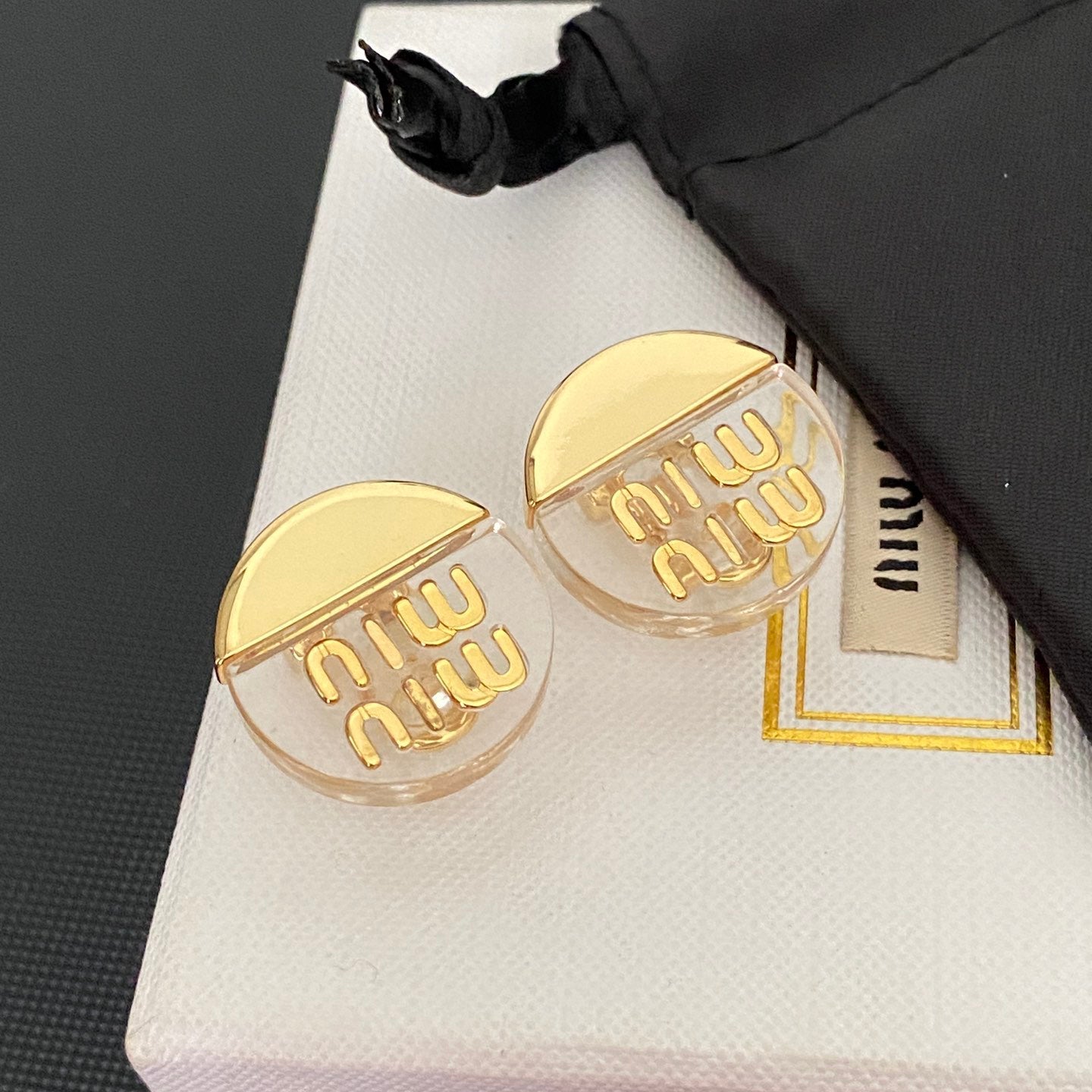 Fashion Plexiglas Metal Earrings