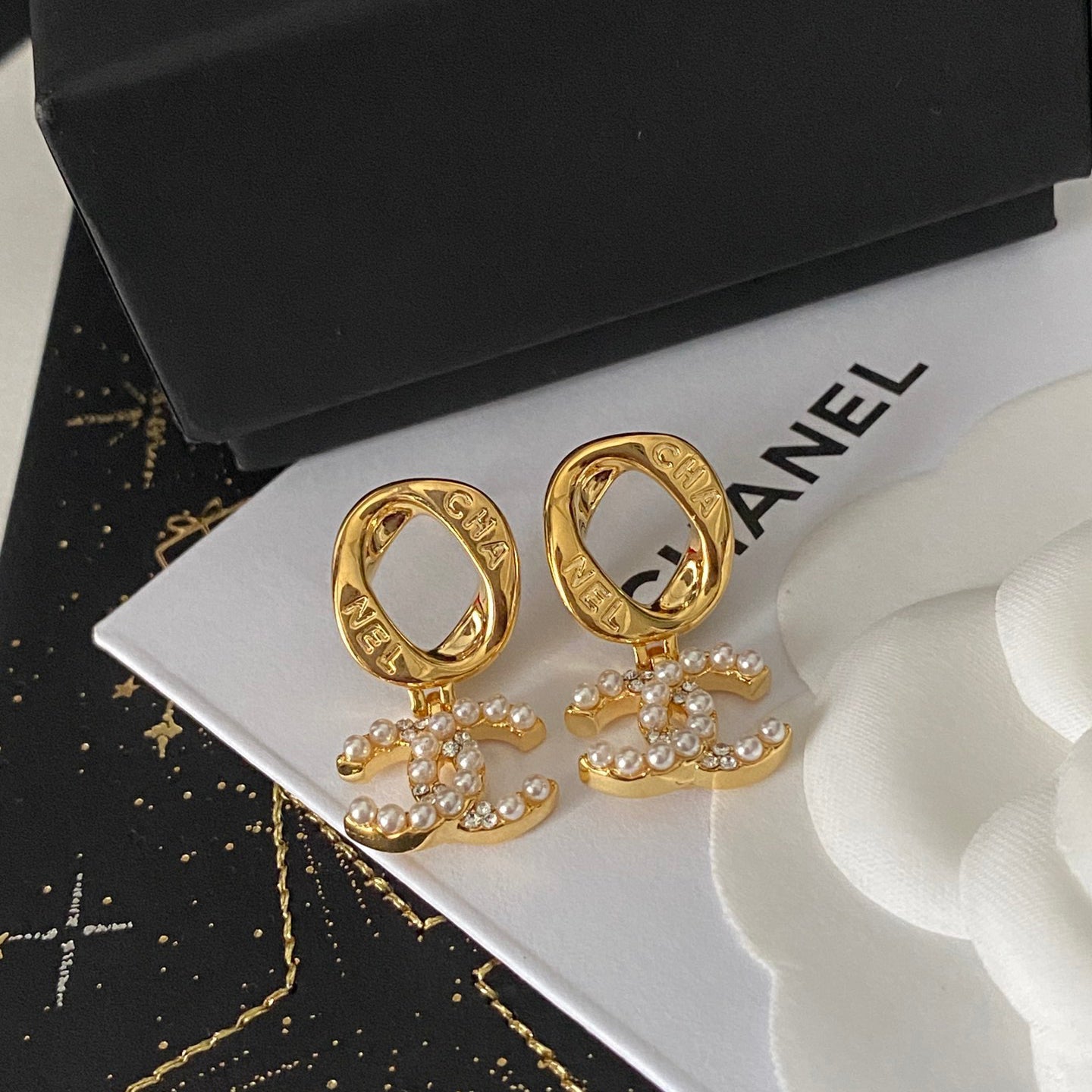 Elegant Letters Hoop Earrings