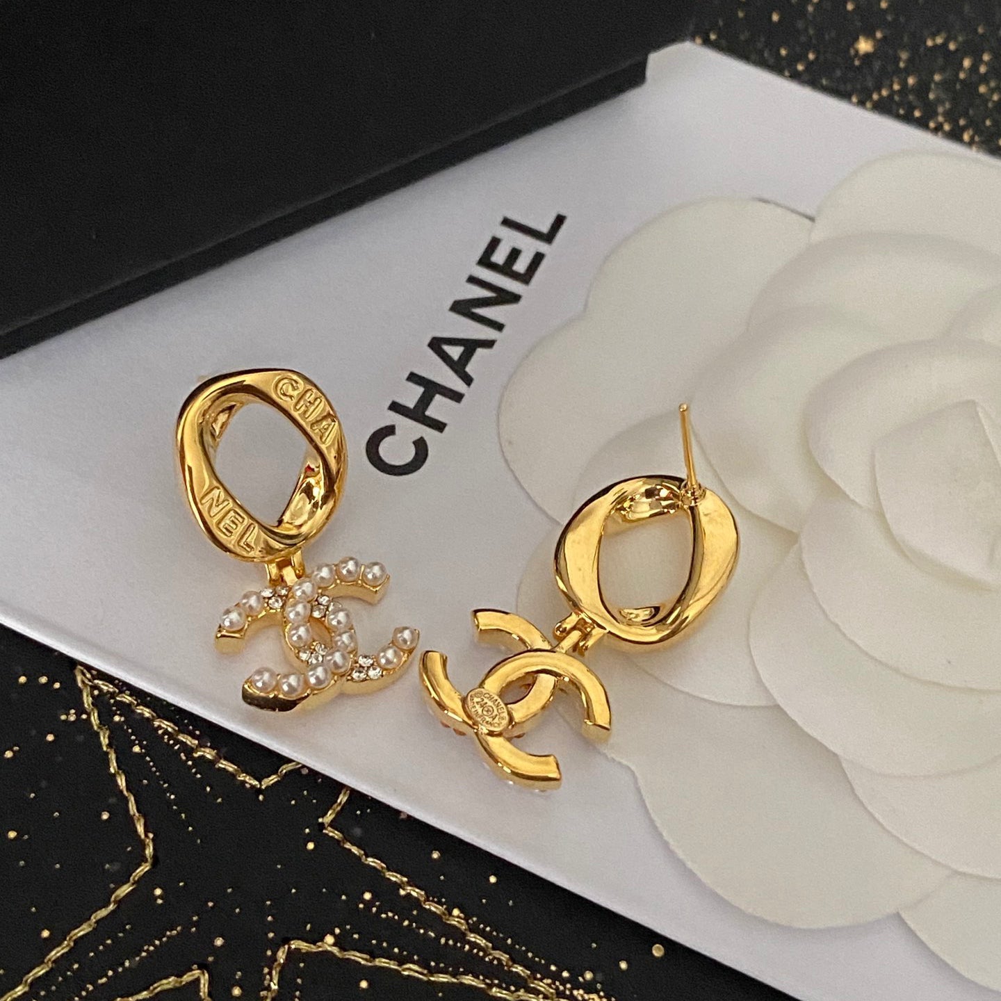 Elegant Letters Hoop Earrings