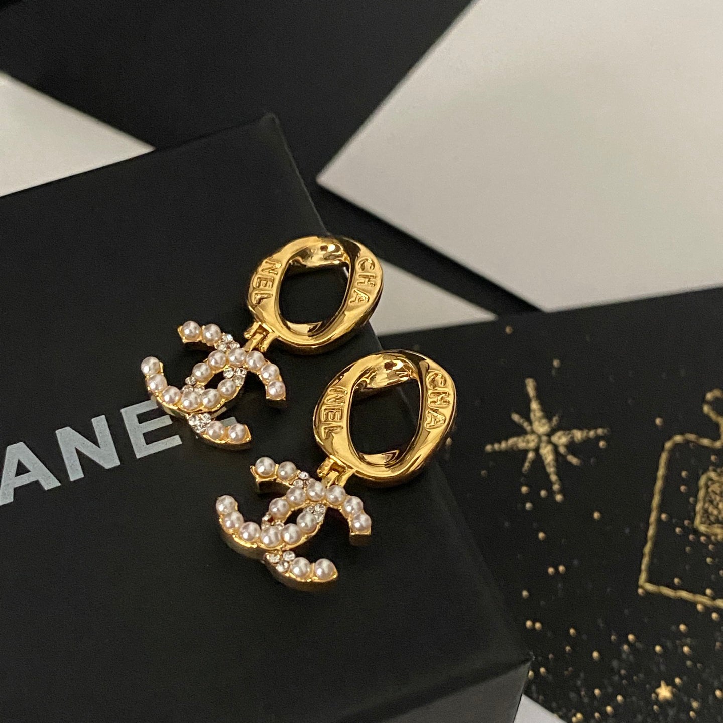 Elegant Letters Hoop Earrings