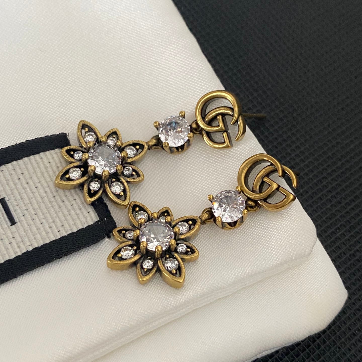 Crystal Flower Earrings
