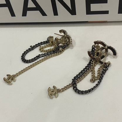 Orecchini lunghi con strass