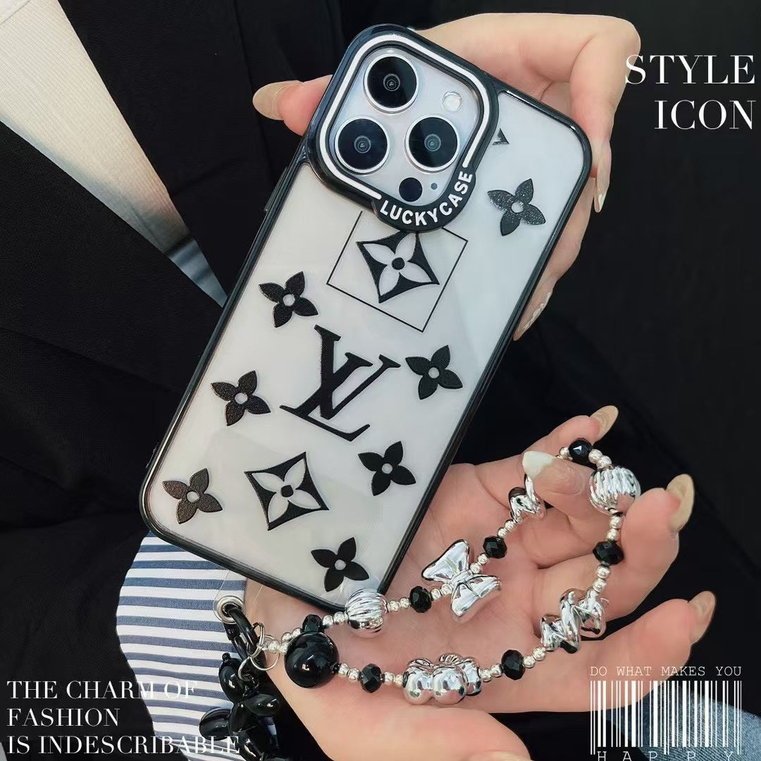 Classic Silver Bead Bracelet Case For iPhone