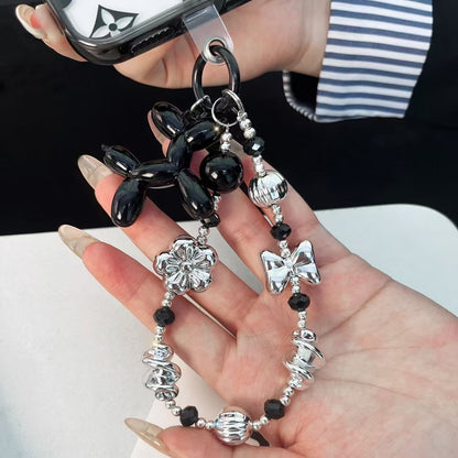 Custodia classica con bracciale in perline d'argento per iPhone