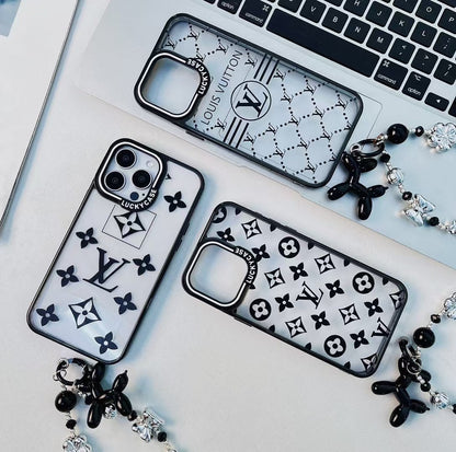 Custodia classica con bracciale in perline d'argento per iPhone