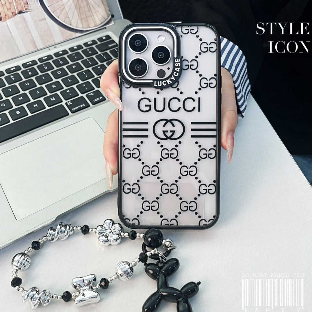 Black Embossed Bracelet Phone Case For iPhone