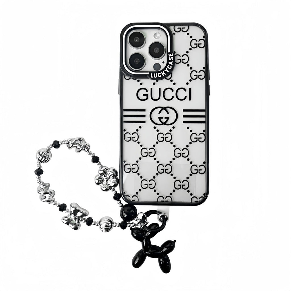 Black Embossed Bracelet Phone Case For iPhone