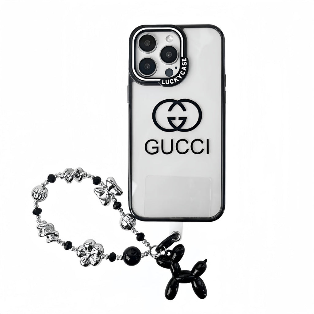 Black Embossed Bracelet Phone Case For iPhone