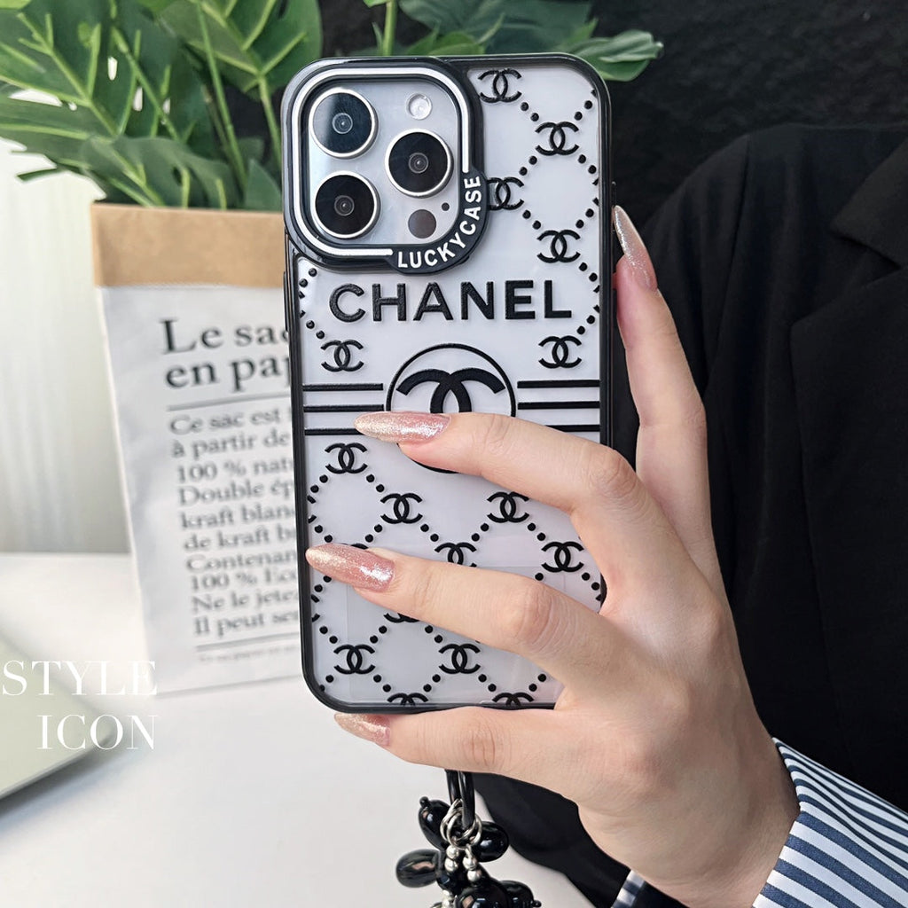 Embossed Silver Bead Bracelet Case For iPhone