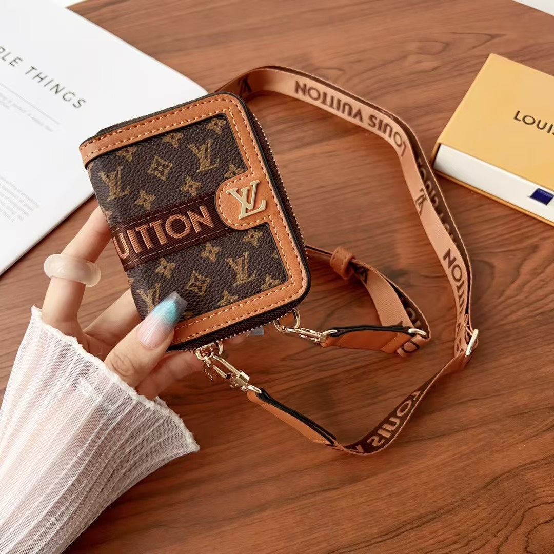 Horizontal Zipper Lanyard Card Holder