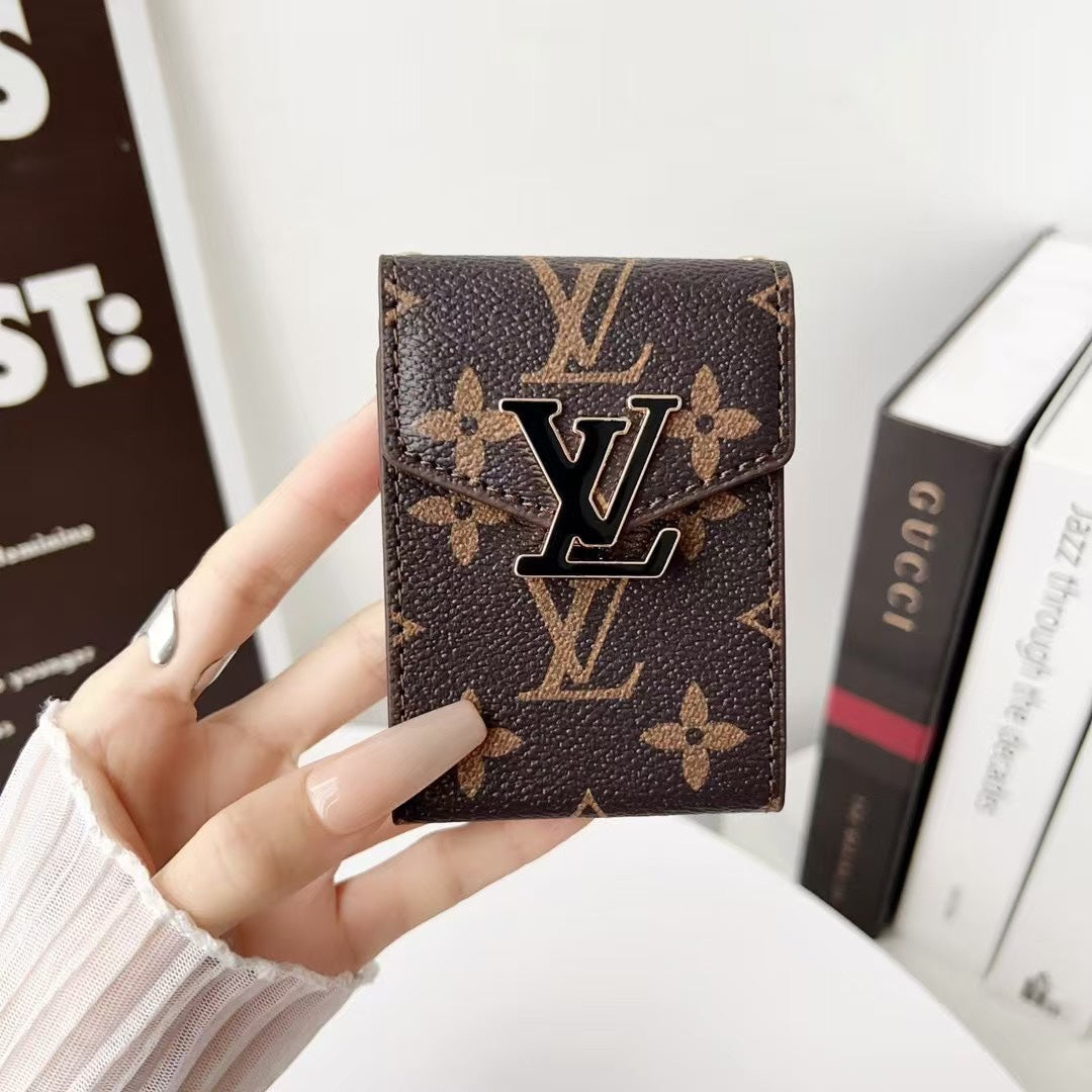 Accordion Metal Logo Multi-Slot Card Holder