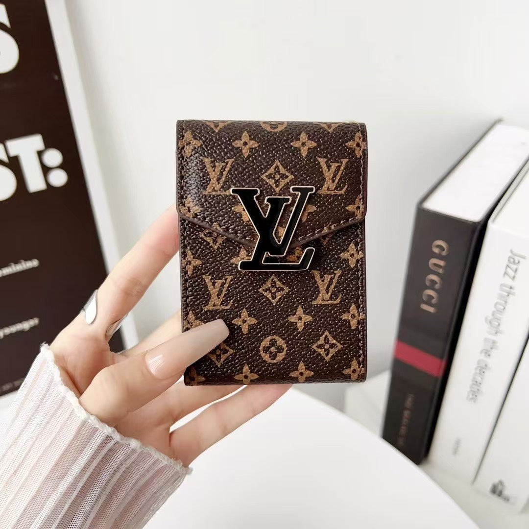 Accordion Metal Logo Multi-Slot Card Holder