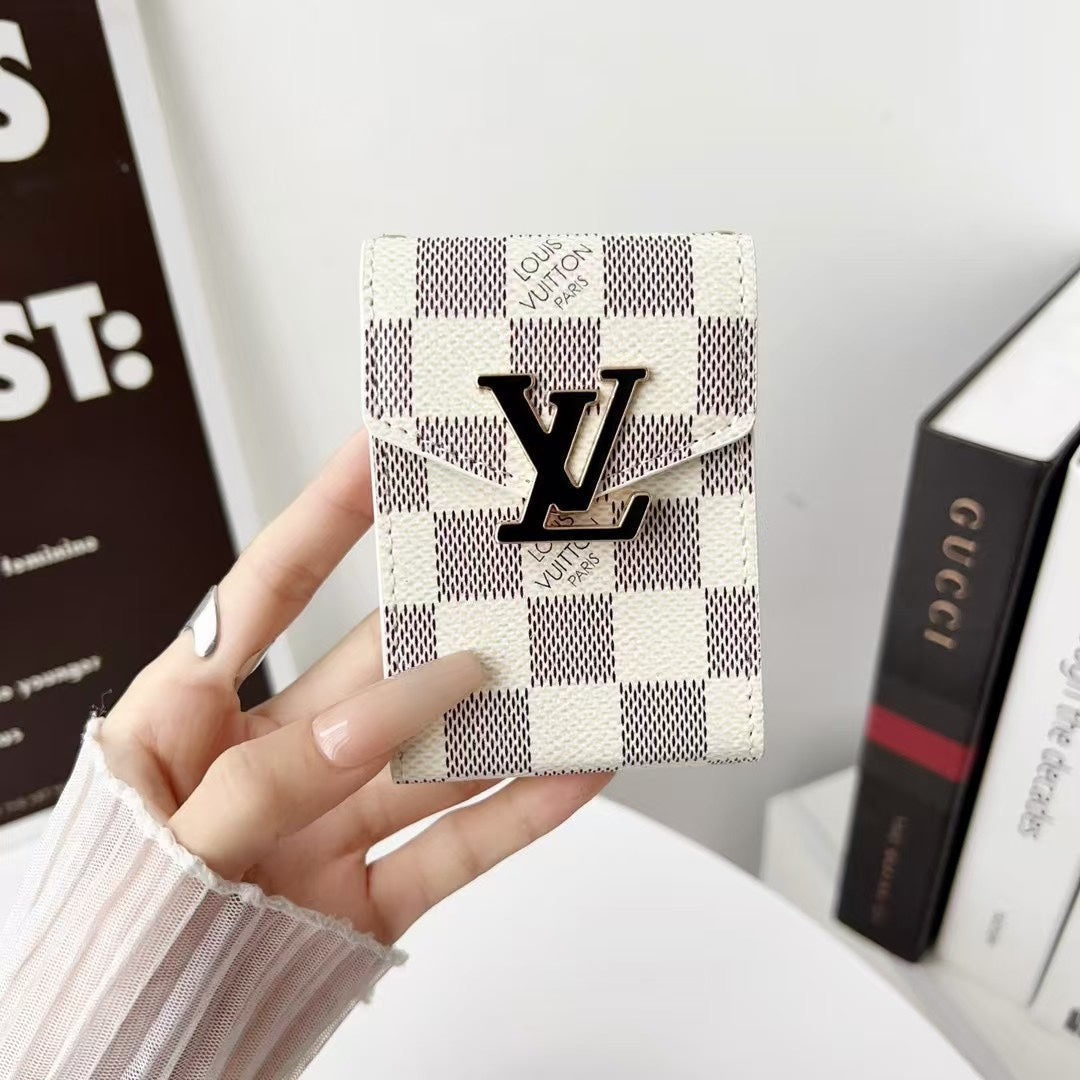 Accordion Metal Logo Multi-Slot Card Holder