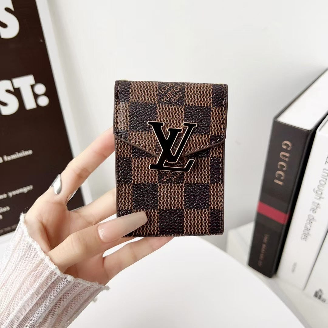 Accordion Metal Logo Multi-Slot Card Holder