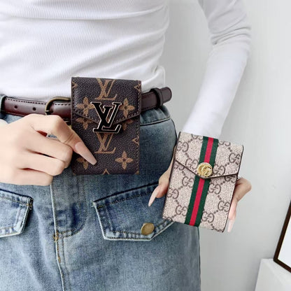 Porta carte multi-slot con logo in metallo a fisarmonica