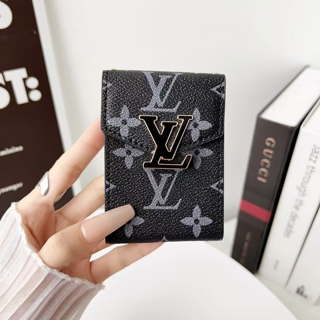 Accordion Metal Logo Multi-Slot Card Holder