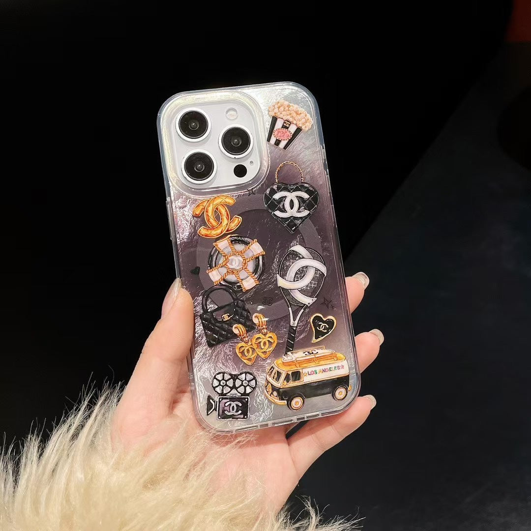Cool Black Magnetic Phone Case For iPhone