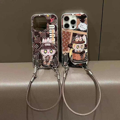 Custodia per telefono con supporto magnetico a forma di cartone animato per iPhone