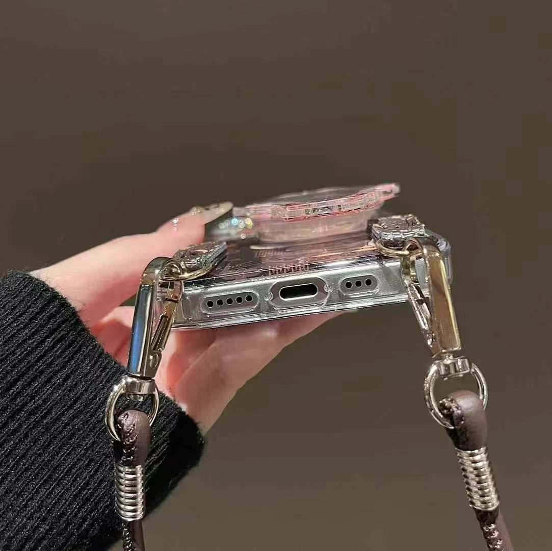 Custodia per telefono con supporto magnetico a forma di cartone animato per iPhone
