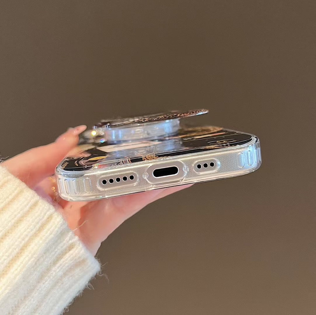 Modische magnetische Halterungskettenhülle für das iPhone