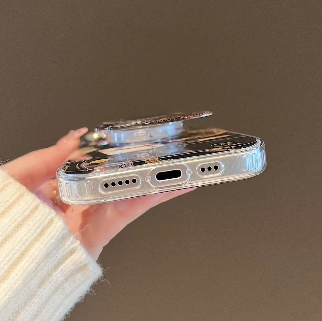 Fashion Magnetic Bracket Chain Case For iPhone