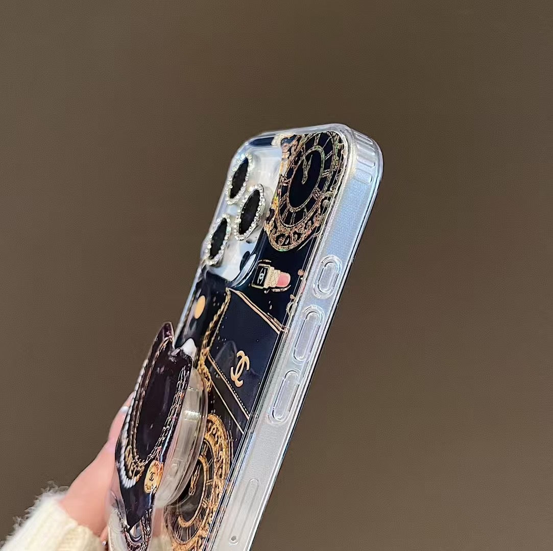 Fashion Magnetic Bracket Chain Case For iPhone