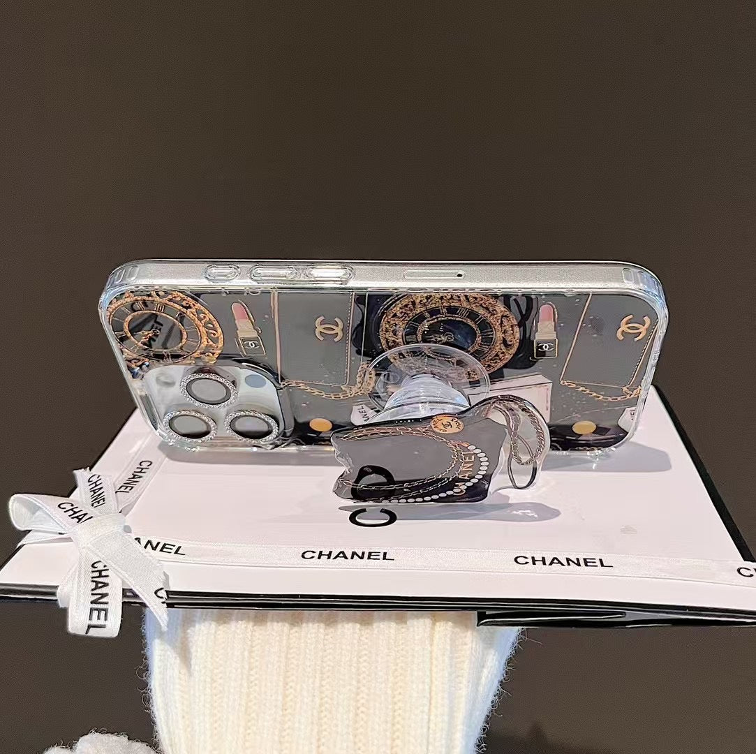 Fashion Magnetic Bracket Chain Case For iPhone