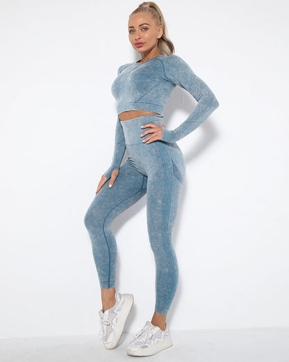 Leggings senza cuciture Idalyne - Blu