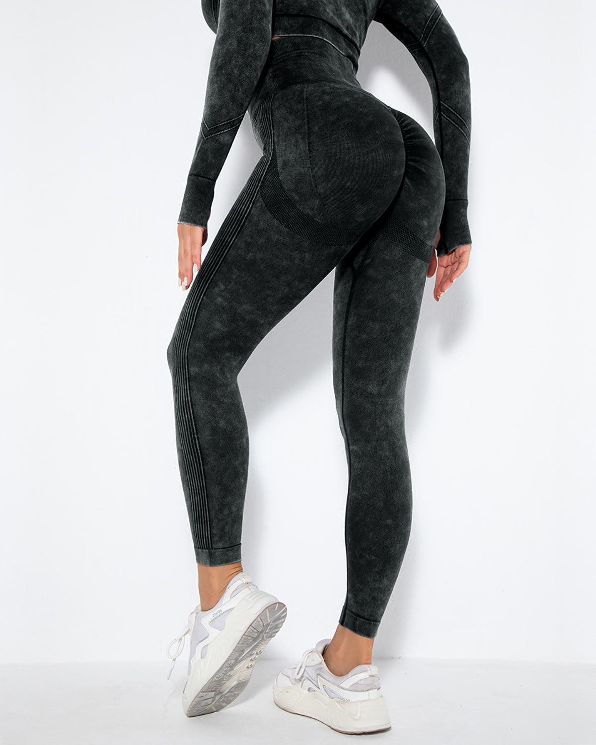 Leggings senza cuciture Idalyne - Nero