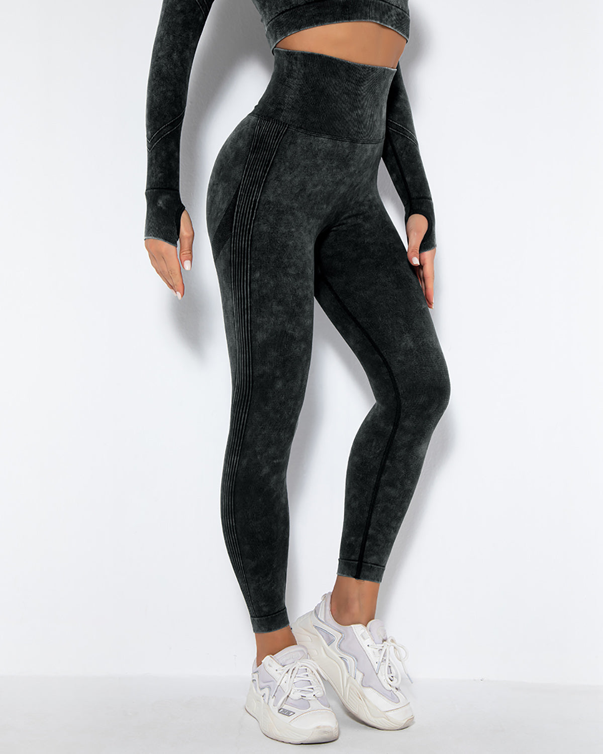 Leggings senza cuciture Idalyne - Nero