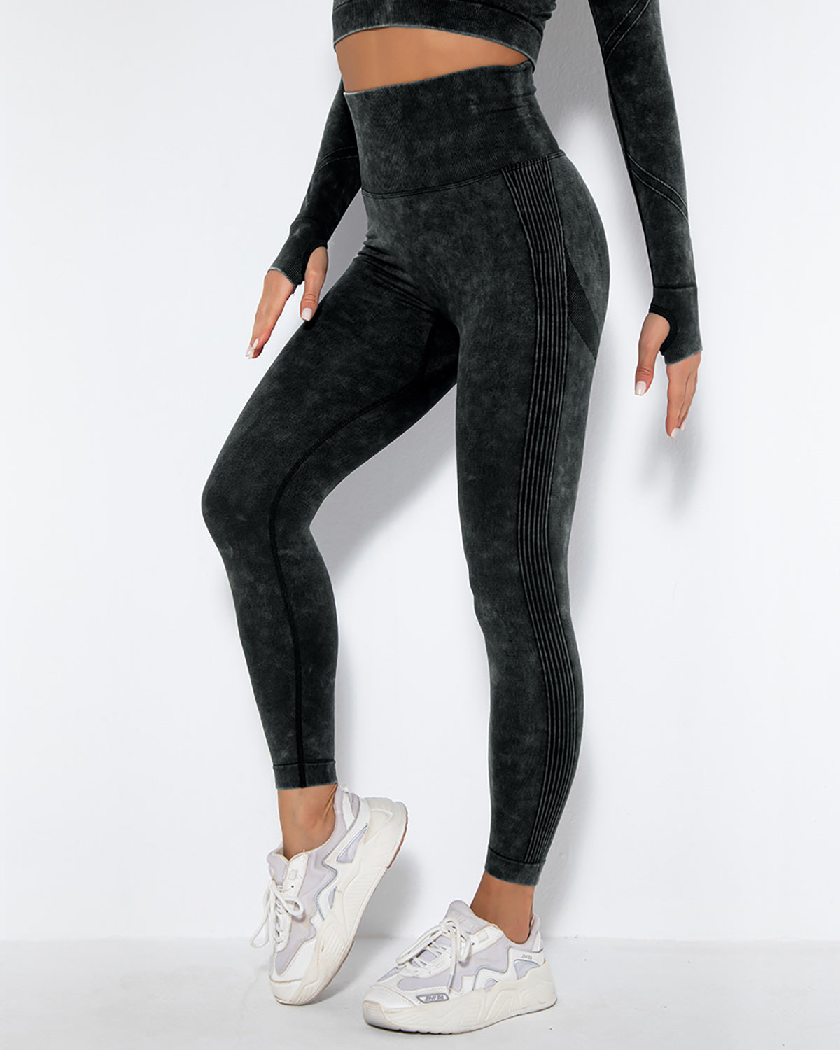 Leggings senza cuciture Idalyne - Nero