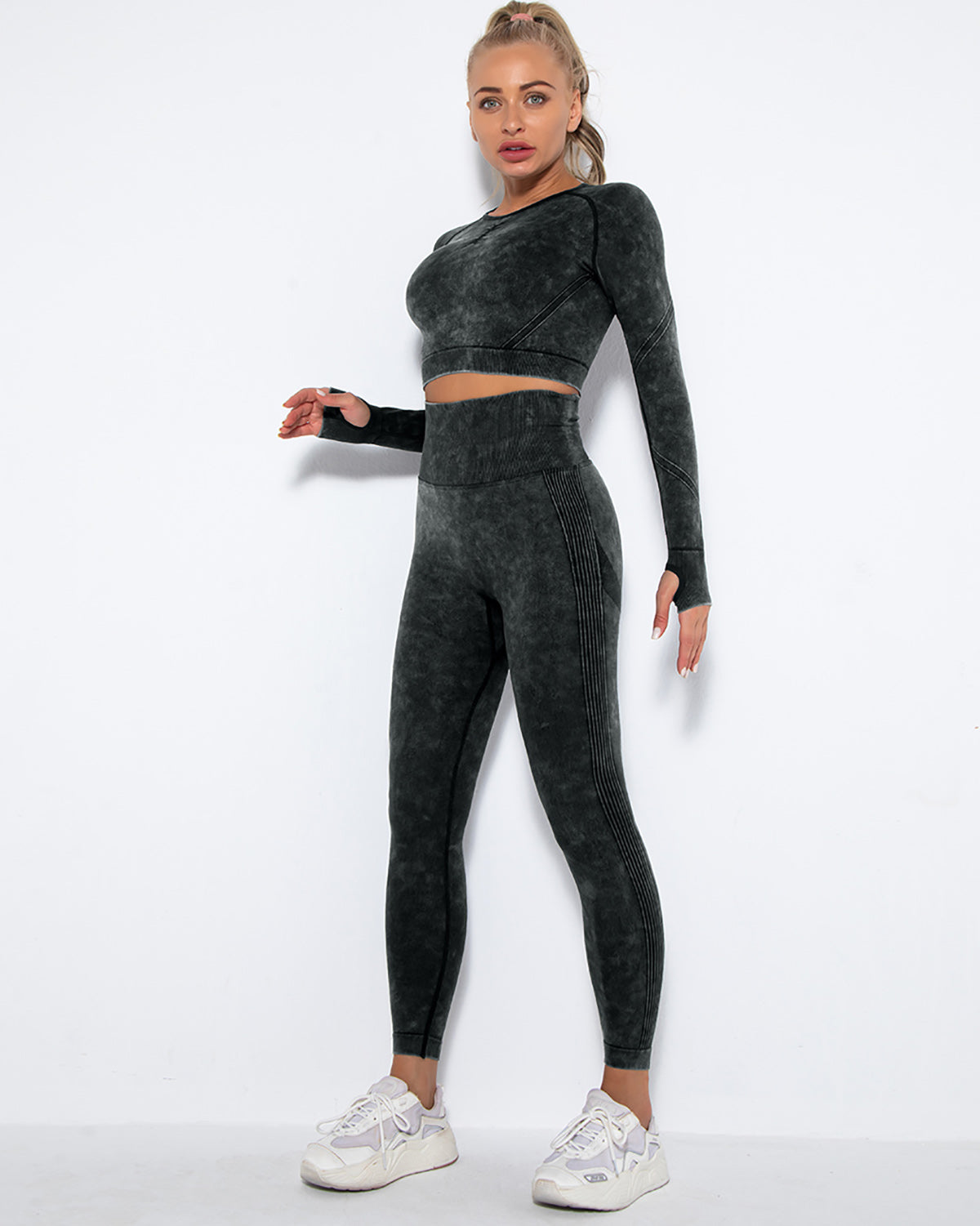 Leggings senza cuciture Idalyne - Nero