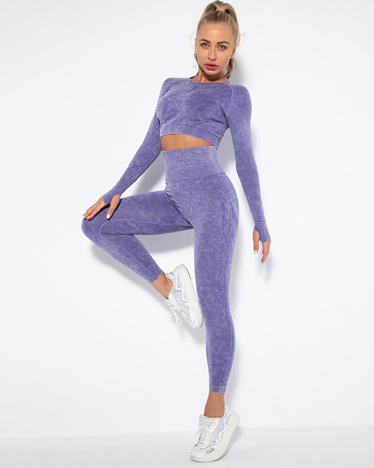Leggings senza cuciture Idalyne - Viola