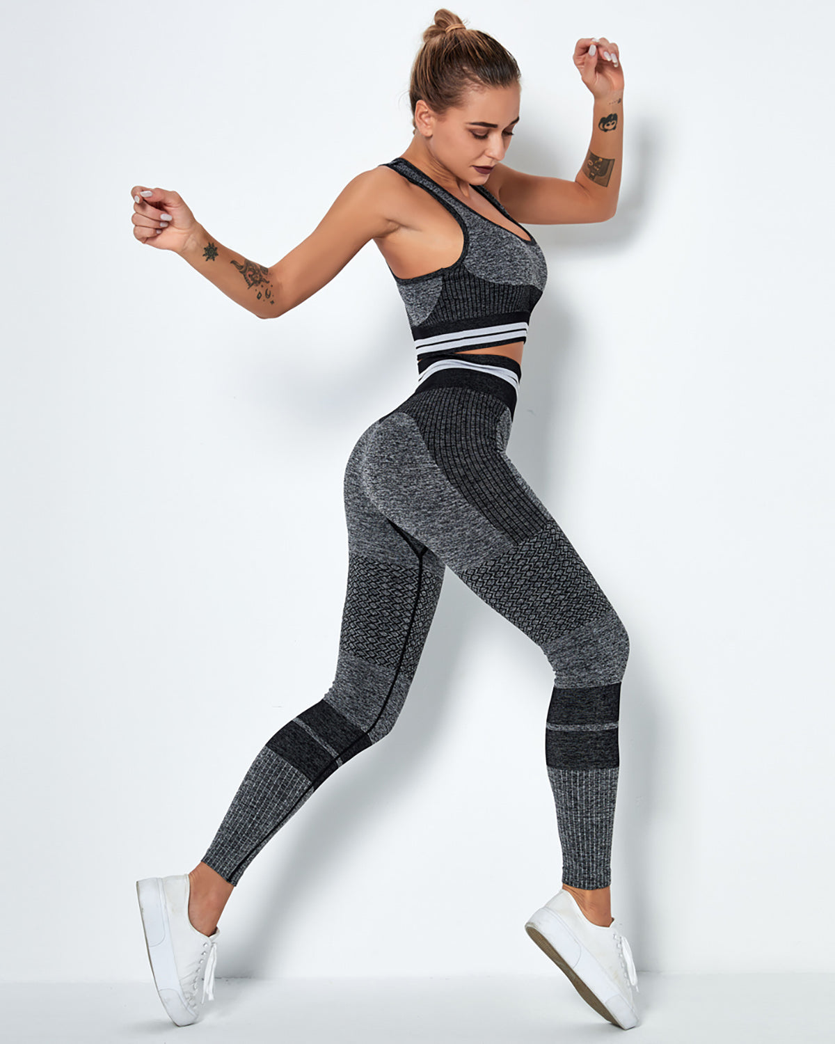 Leggings senza cuciture Imperia - Nero