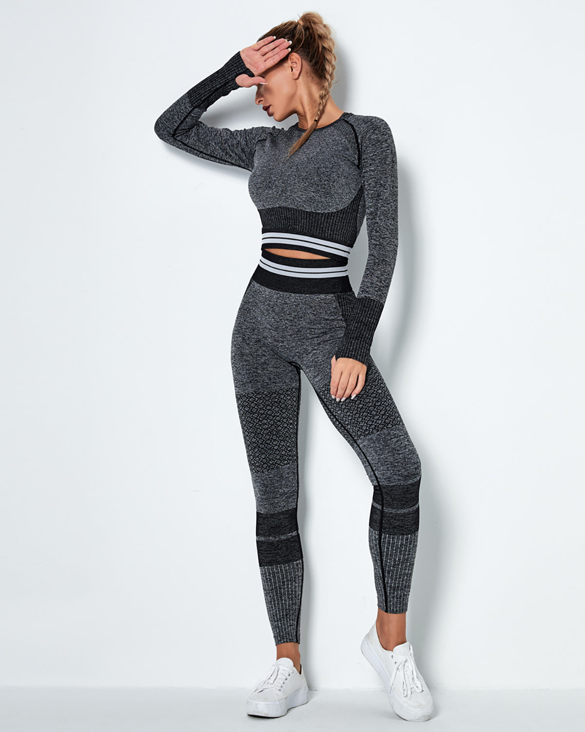 Leggings senza cuciture Imperia - Nero