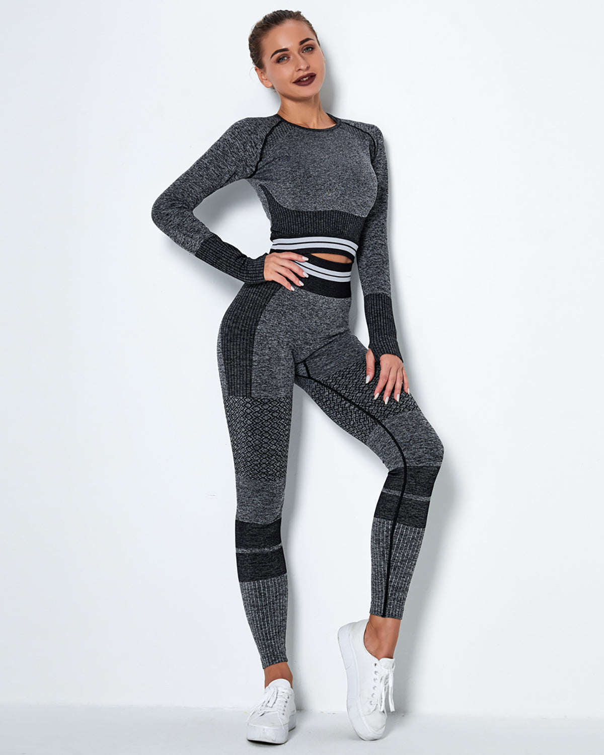 Leggings senza cuciture Imperia - Nero