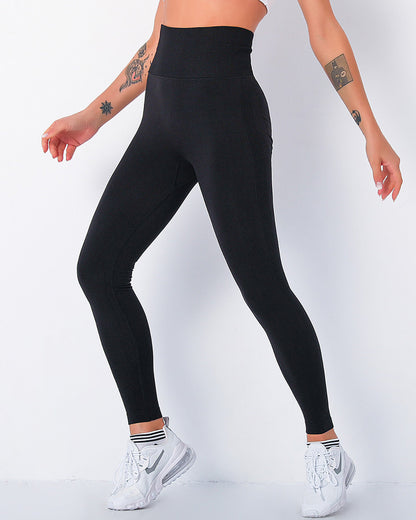 Leggings senza cuciture Jiulia Blanc - Nero