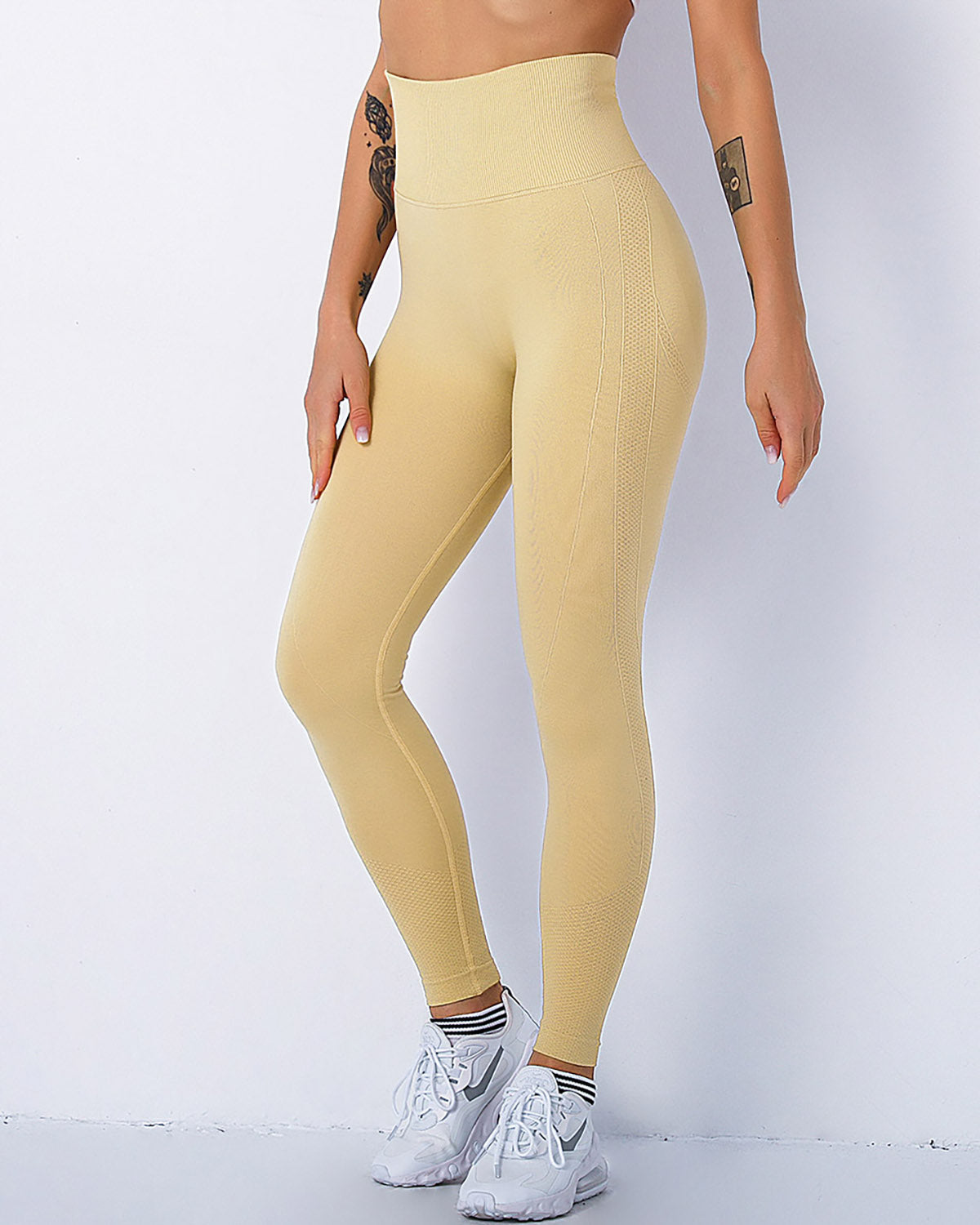 Leggings senza cuciture Jiulia Blanc - Cachi
