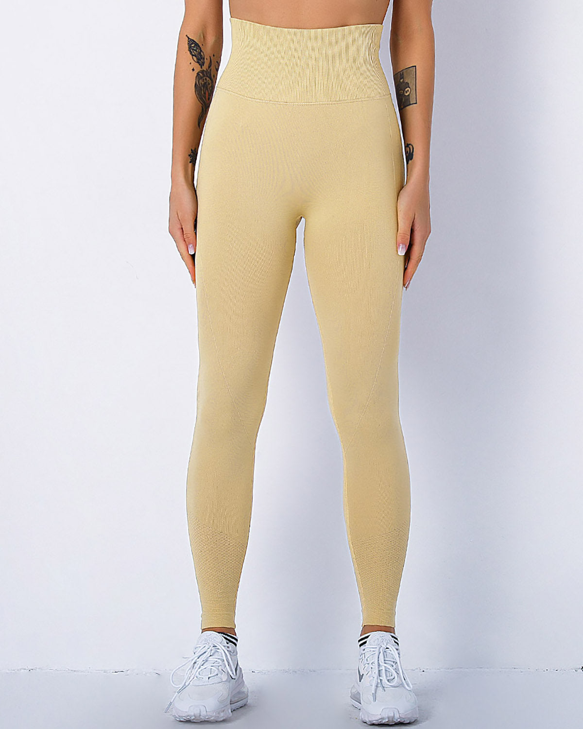 Leggings senza cuciture Jiulia Blanc - Cachi