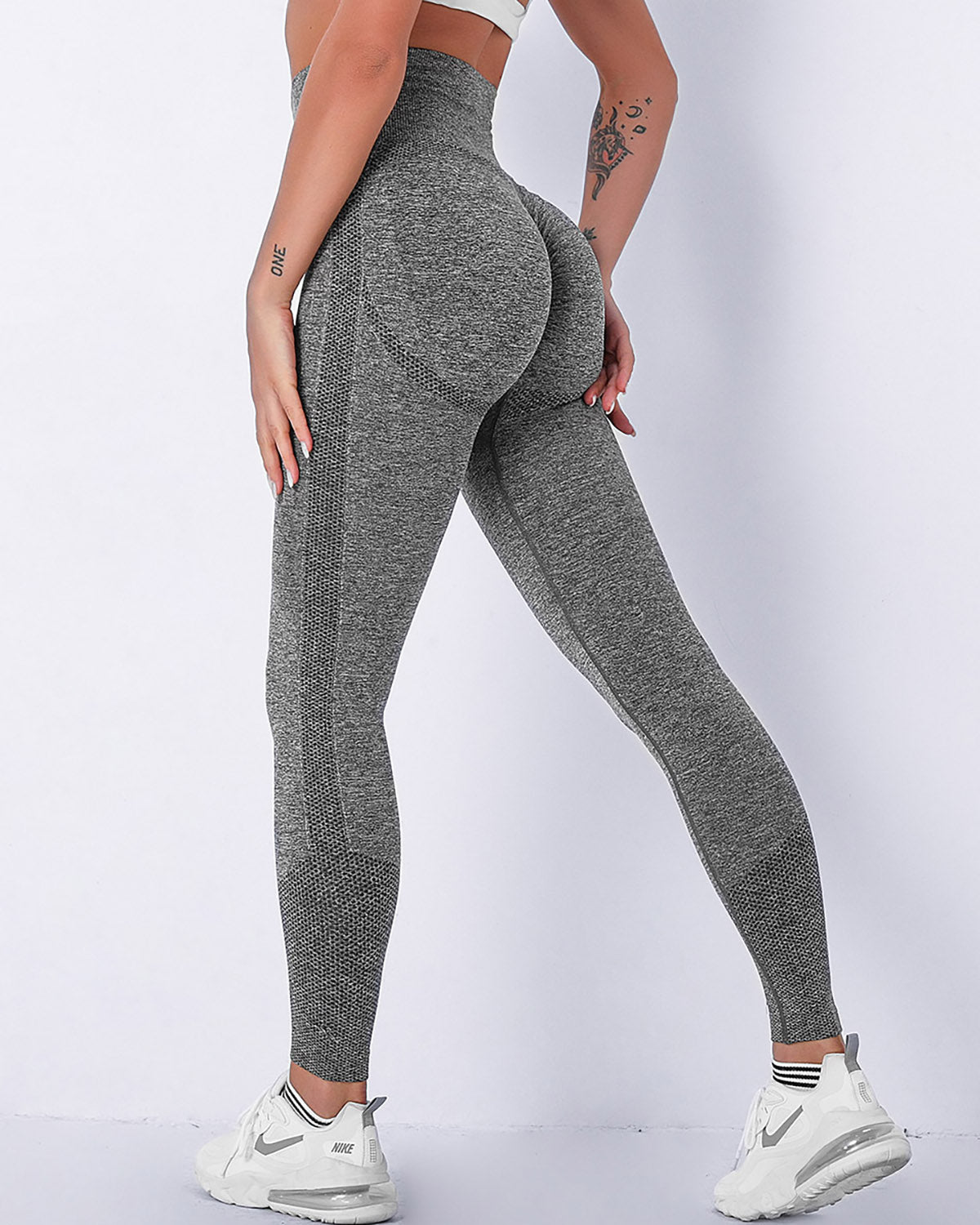 Leggings senza cuciture Jiulia Blanc - Grigio