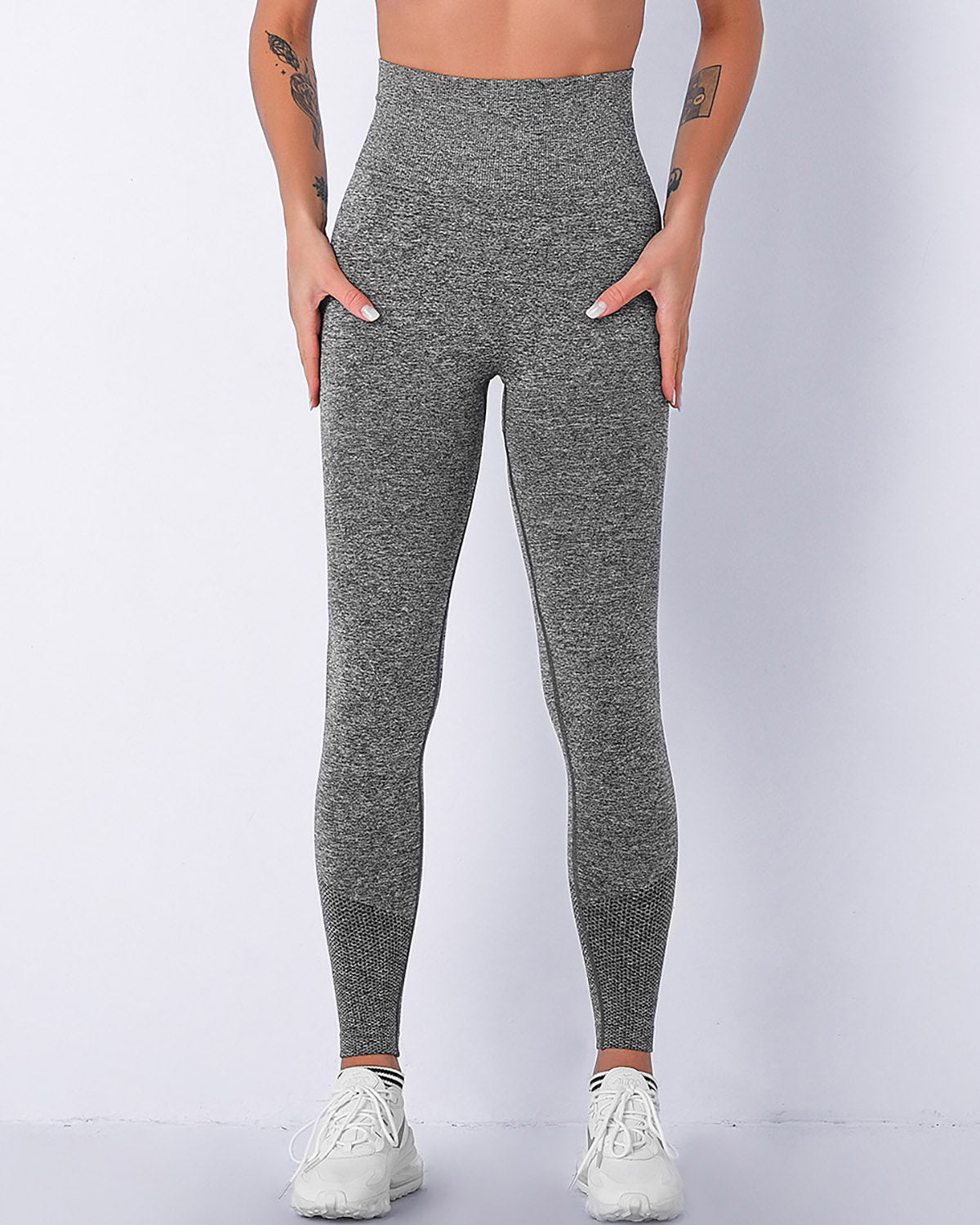 Leggings senza cuciture Jiulia Blanc - Grigio