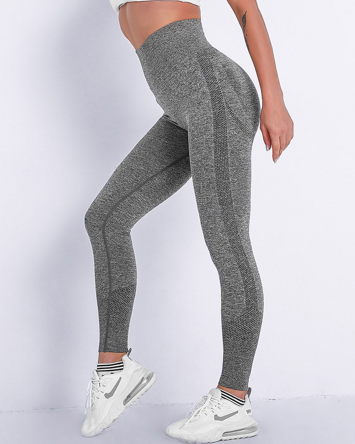 Leggings senza cuciture Jiulia Blanc - Grigio