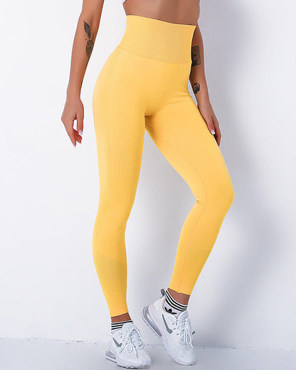 Leggings senza cuciture Jiulia Blanc - Giallo