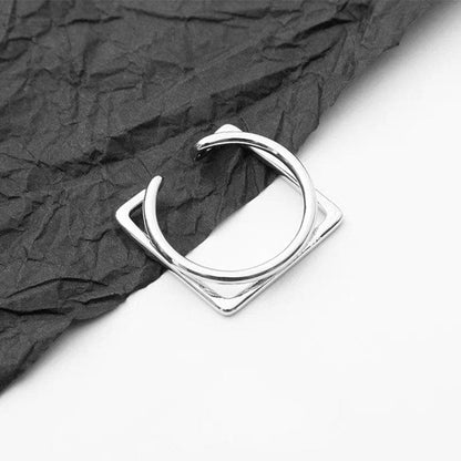 Irregular solid open ring