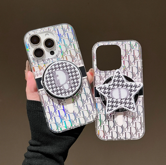 Custodia per telefono con supporto magnetico laser per iPhone