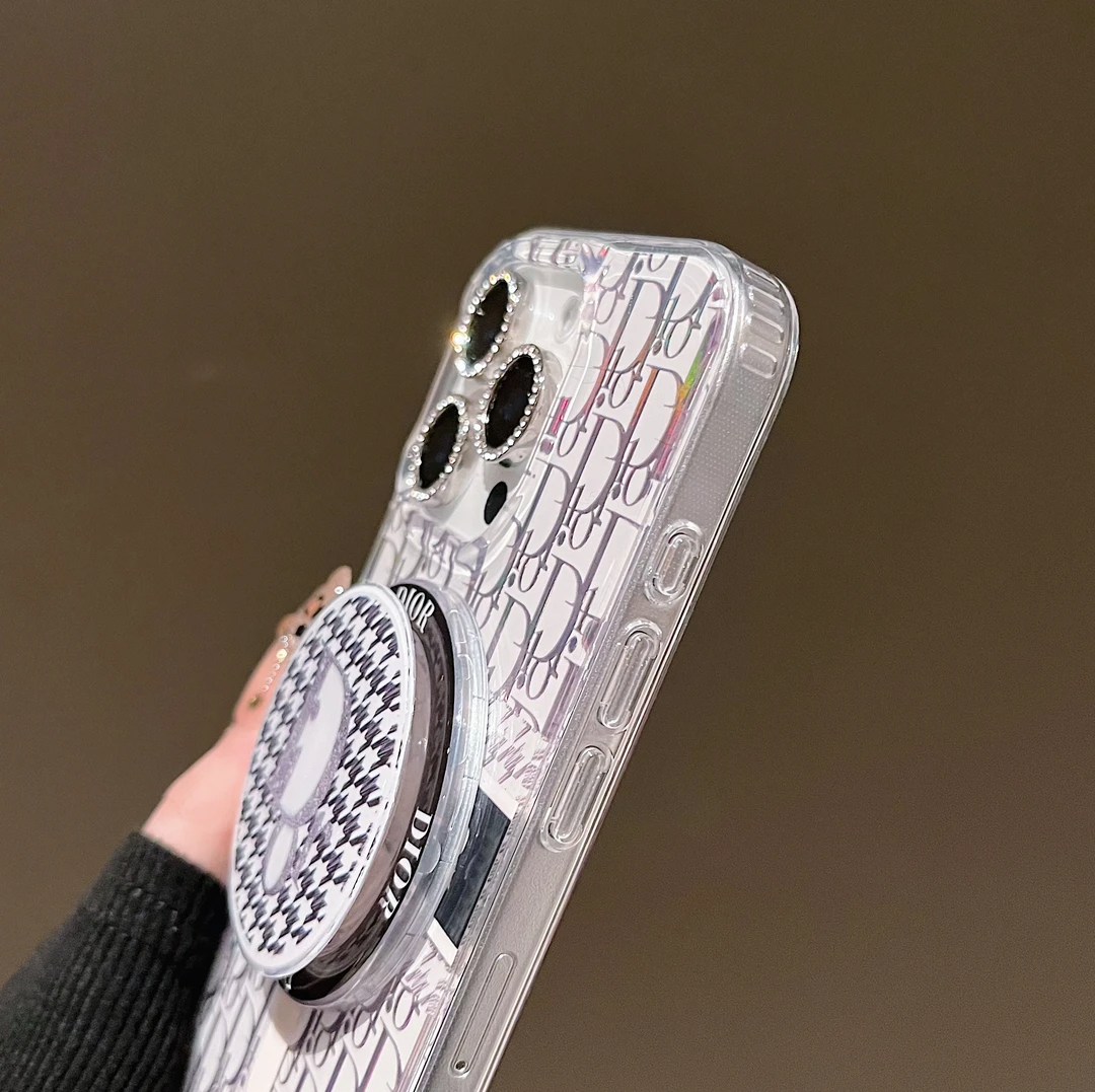 Custodia per telefono con supporto magnetico laser per iPhone